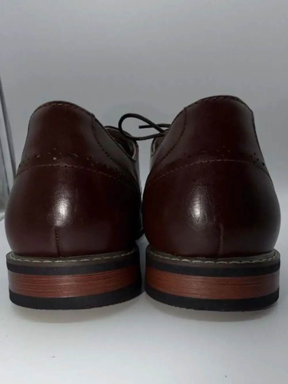 Bruno Marc Men's Lace-Up Classic Brogue Oxford Dress Shoes in Dark Brown
